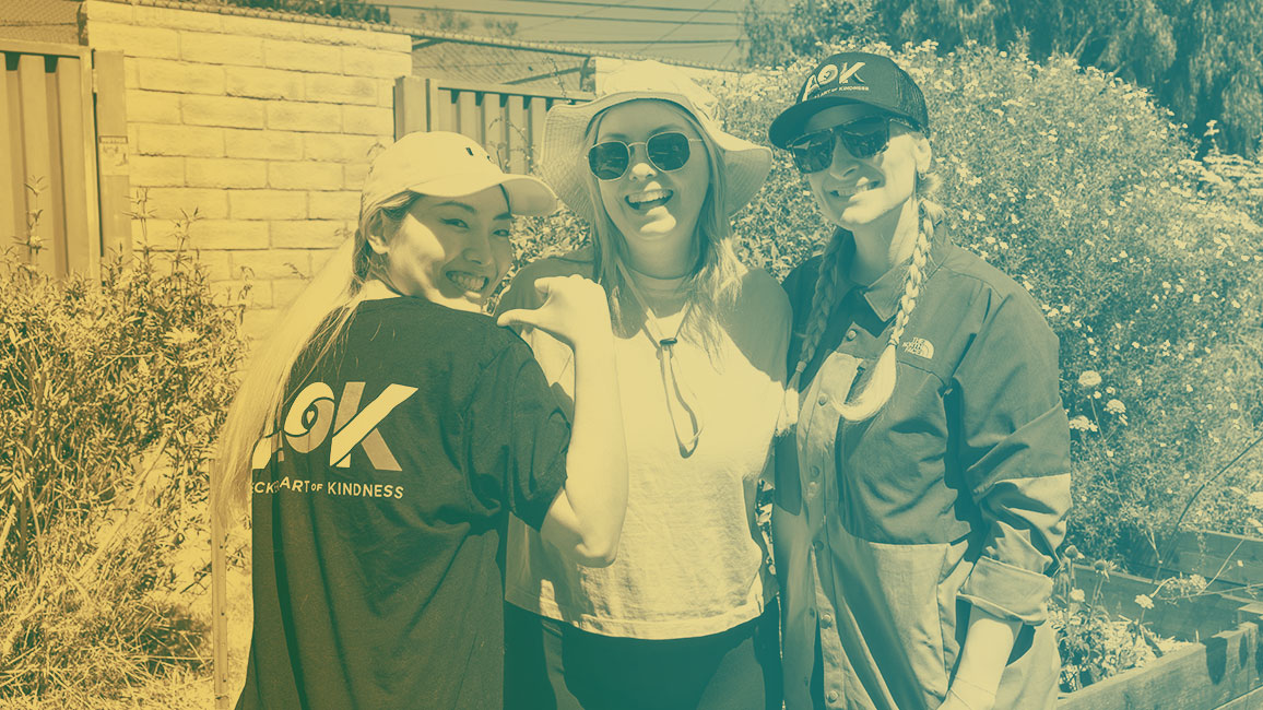 A group of women posing for a picture